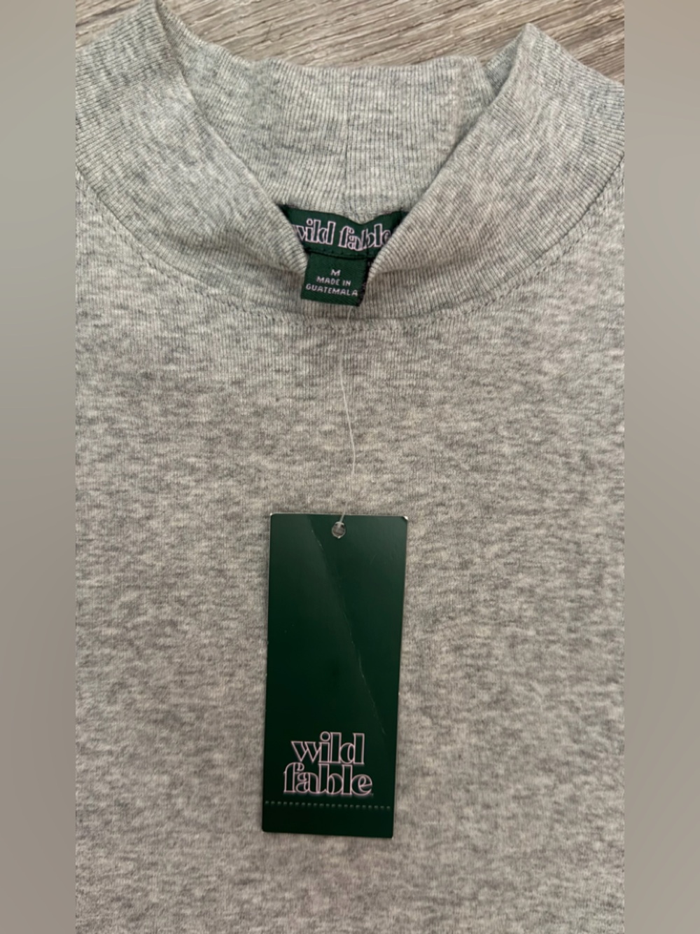 wild fable Heather Gray Crop Top - Picture 2 of 3